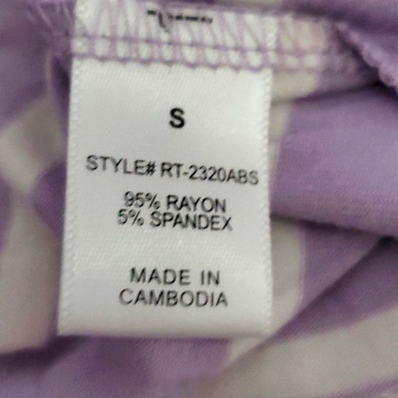 Zenana Premium Lilac & White Striped Soft Flowy Longline Tank Top - Picture 7 of 7
